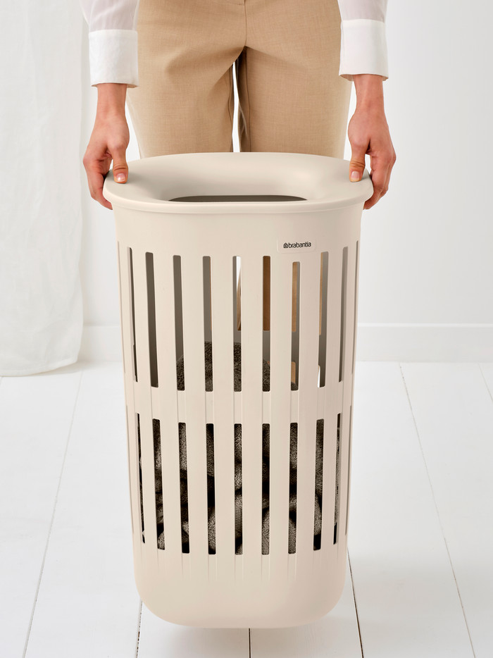 Brabantia Collect-It Wäschekorb 55 Liter - 2er-Set - Beige produkt in gebrauch