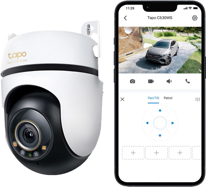 TP-Link Tapo C530WS produkt in gebrauch