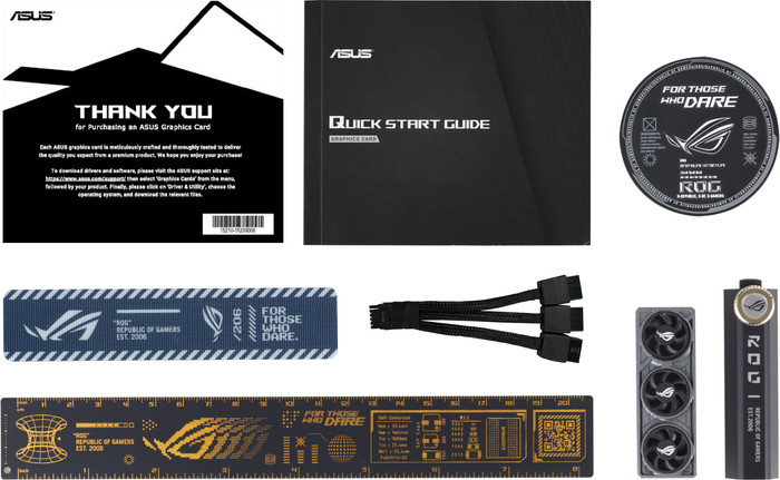 ASUS ROG Astral GeForce RTX 5080 OC 16GB zubehör
