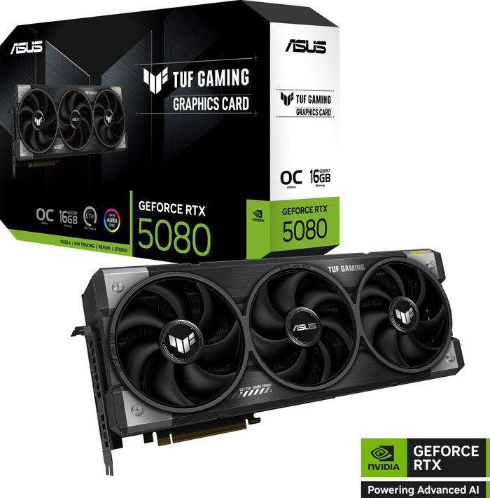 ASUS TUF Gaming GeForce RTX 5080 OC 16GB verpackung