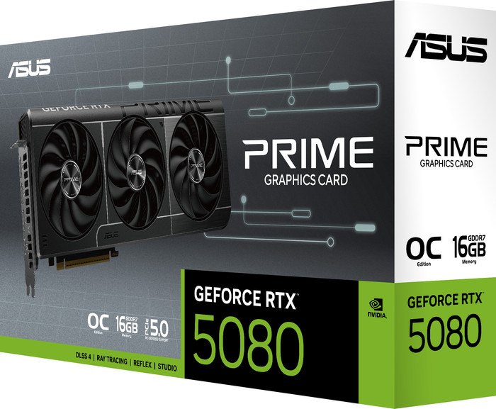 ASUS PRIME GeForce RTX 5080 OC 16GB verpackung