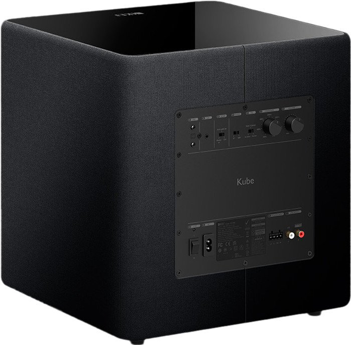 KEF Kube 10 MIE Schwarz rückseite