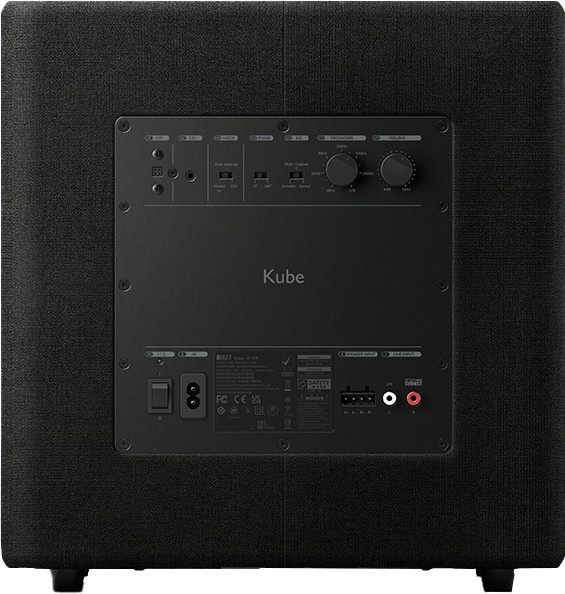KEF Kube 10 MIE Schwarz rückseite