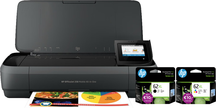 HP OfficeJet 250 Mobile Printer + 1 Satz XL-Reservepatronen Main Image