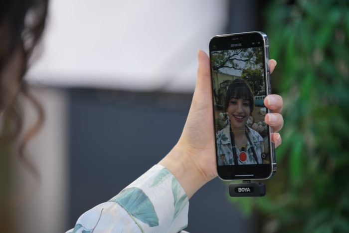 Boya BY-V20 V2.0 (USB-C) produkt in gebrauch