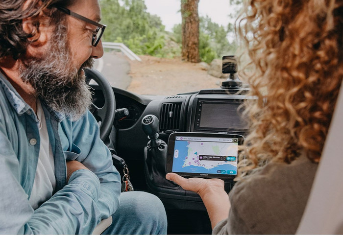 TomTom Camper Max World product in use