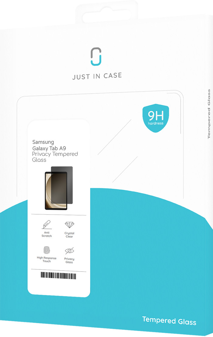 Just in Case Samsung Galaxy Tab A9 Panzerglas verpackung