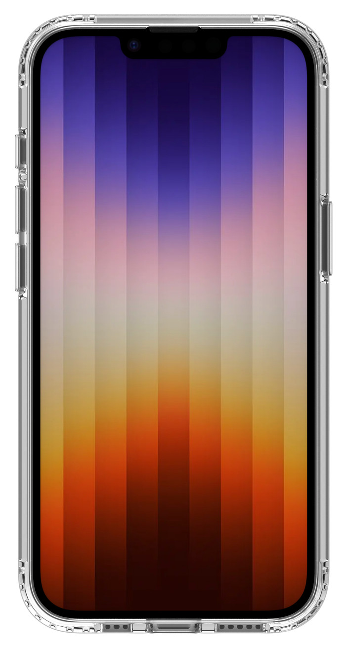 BlueBuilt Protective Back Cover iPhone 16e Transparent back