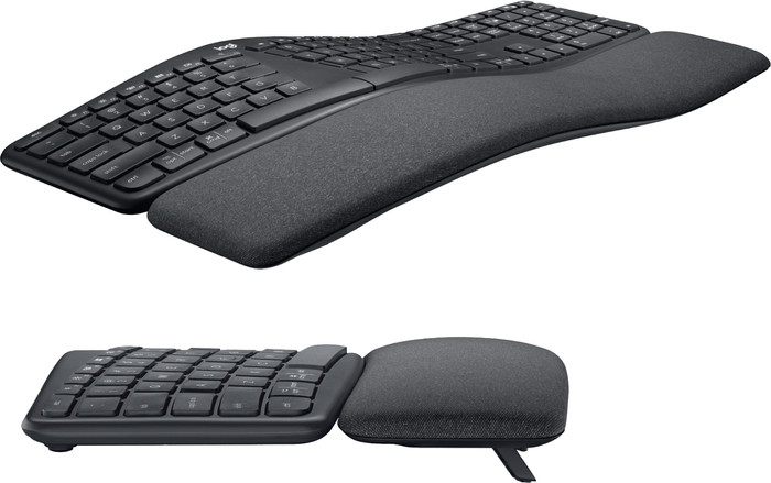 Logitech ERGO K860 Ergonomic Wireless Keyboard QWERTZ linke seite