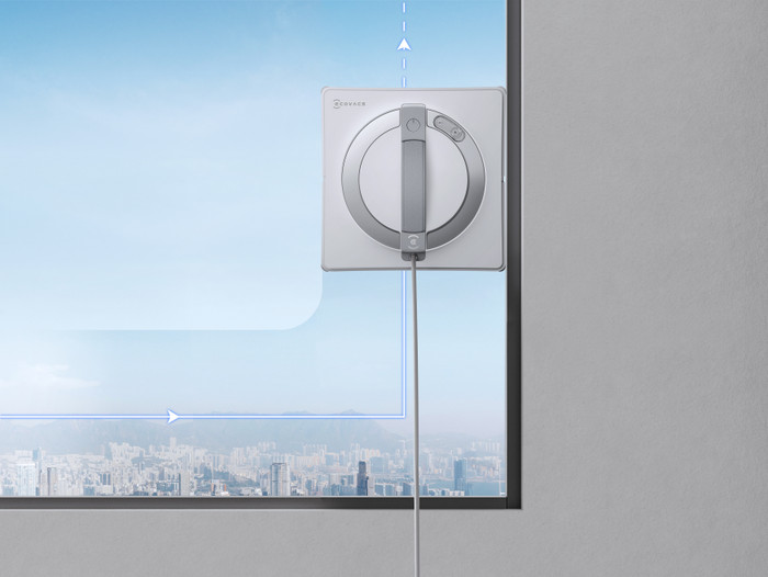 Ecovacs WINBOT W2 PRO OMNI produkt in gebrauch