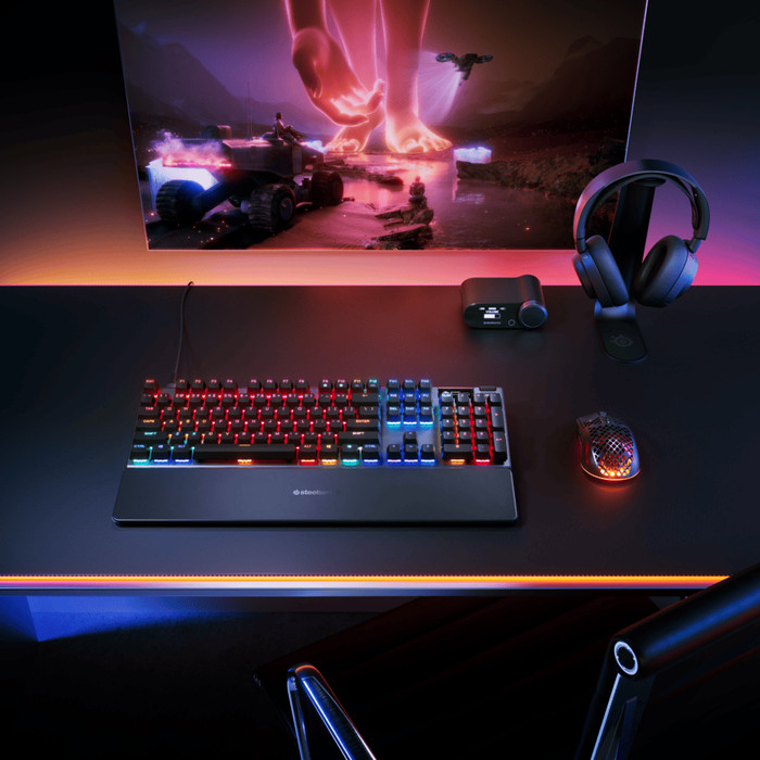 SteelSeries Apex Pro Gen 3 Gaming Keyboard QWERTZ product in use