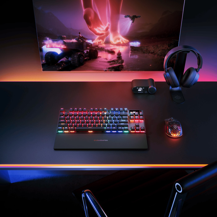 SteelSeries Apex Pro TKL Wireless Gen 3 Gaming-Tastatur Qwertz produkt in gebrauch