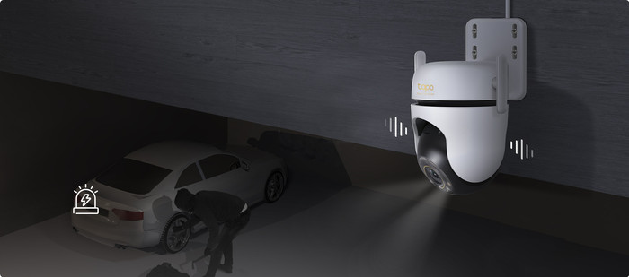 TP-Link Tapo C530WS produkt in gebrauch