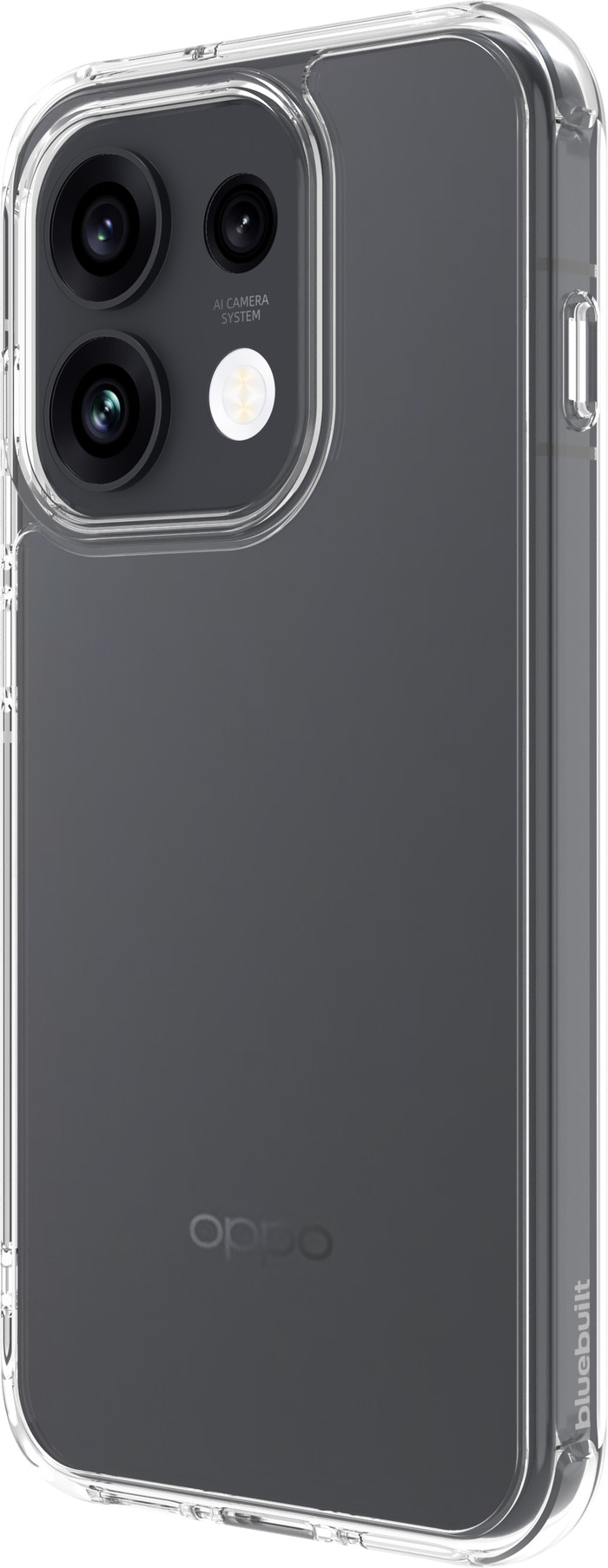 BlueBuilt Protective Back Cover OPPO Reno16 Pro Transparent right side