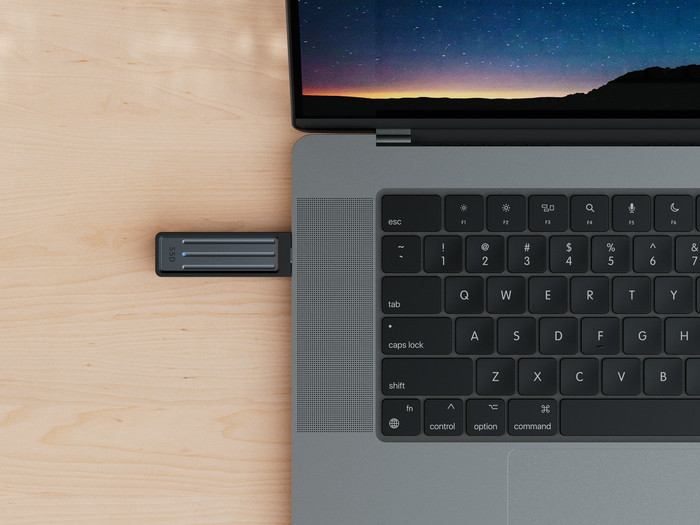 Seagate Ultra Compact SSD 1TB produkt in gebrauch