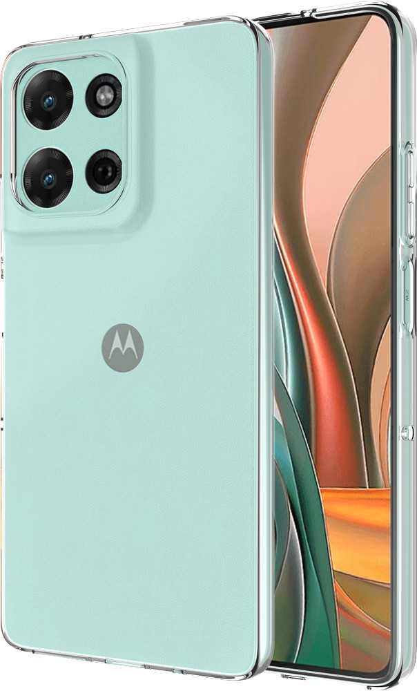 Just in Case Soft Design Motorola Moto G15 / G15 Power Backcover Transparent rechte seite