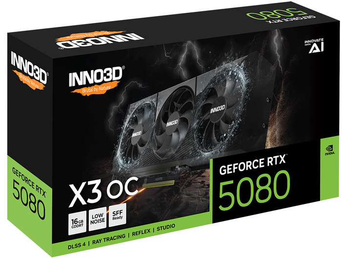 INNO3D GeForce RTX 5080 X3 OC 16GB verpackung
