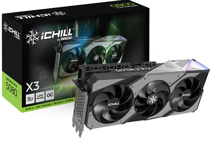 INNO3D GeForce RTX 5080 ICHILL X3 16GB verpackung