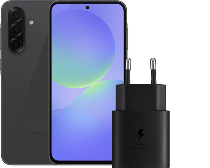 Samsung Galaxy A36 128GB Schwarz 5G Enterprise Edition + Samsung Ladegerät 25 Watt Schwarz Main Image