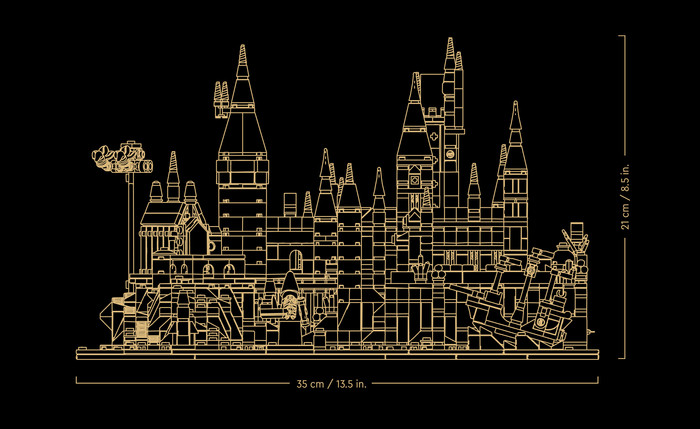 LEGO Harry Potter Hogwarts Castle and Grounds 76419 detail