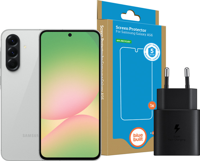 Samsung Galaxy A56 128GB Gray 5G + Basic Accessory Pack Main Image