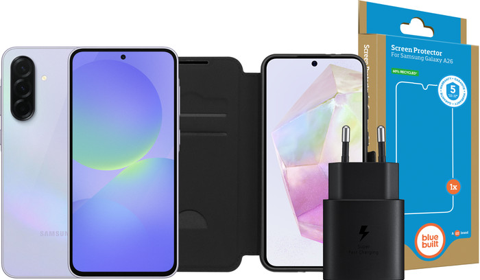 Samsung Galaxy A36 256GB Purple 5G + Complete Accessory Pack Main Image