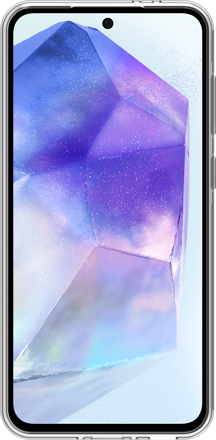 BlueBuilt Back Cover Samsung Galaxy A56 Transparent + Screen Protector Glass front