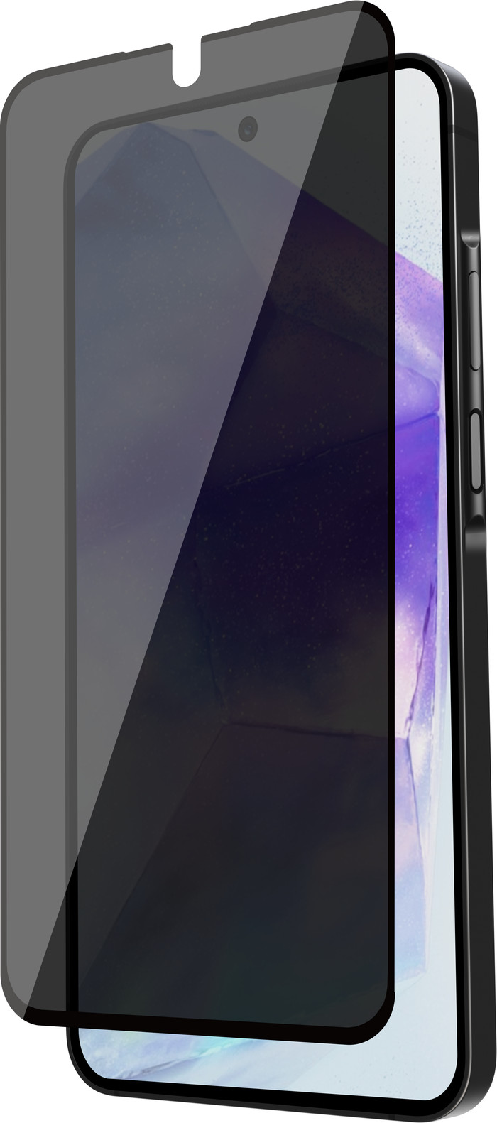 BlueBuilt Protective Back Cover Samsung Galaxy A56 Black + Privacy Screen Protector Glass detail