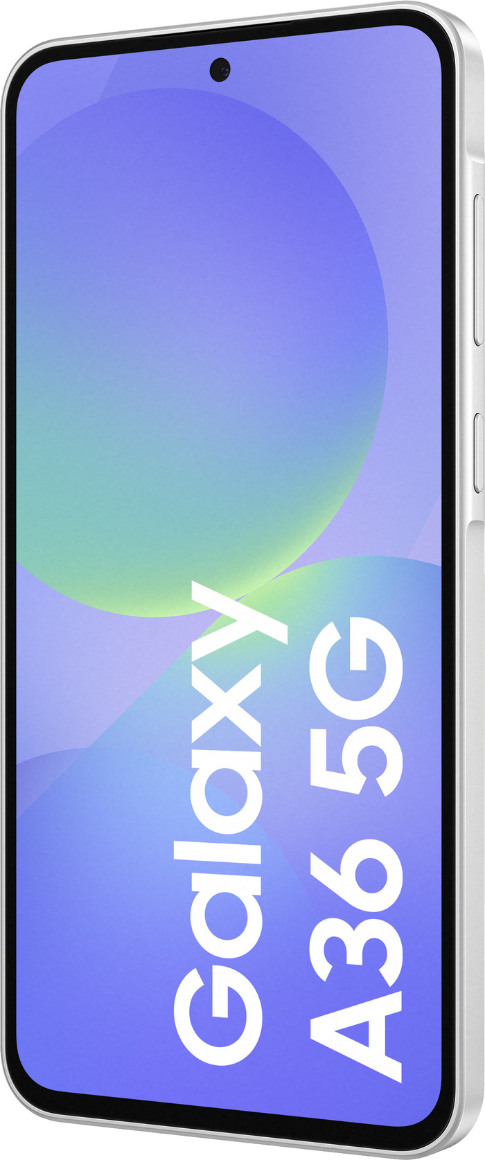 Samsung Galaxy A36 128GB White 5G + Complete Accessory Pack front