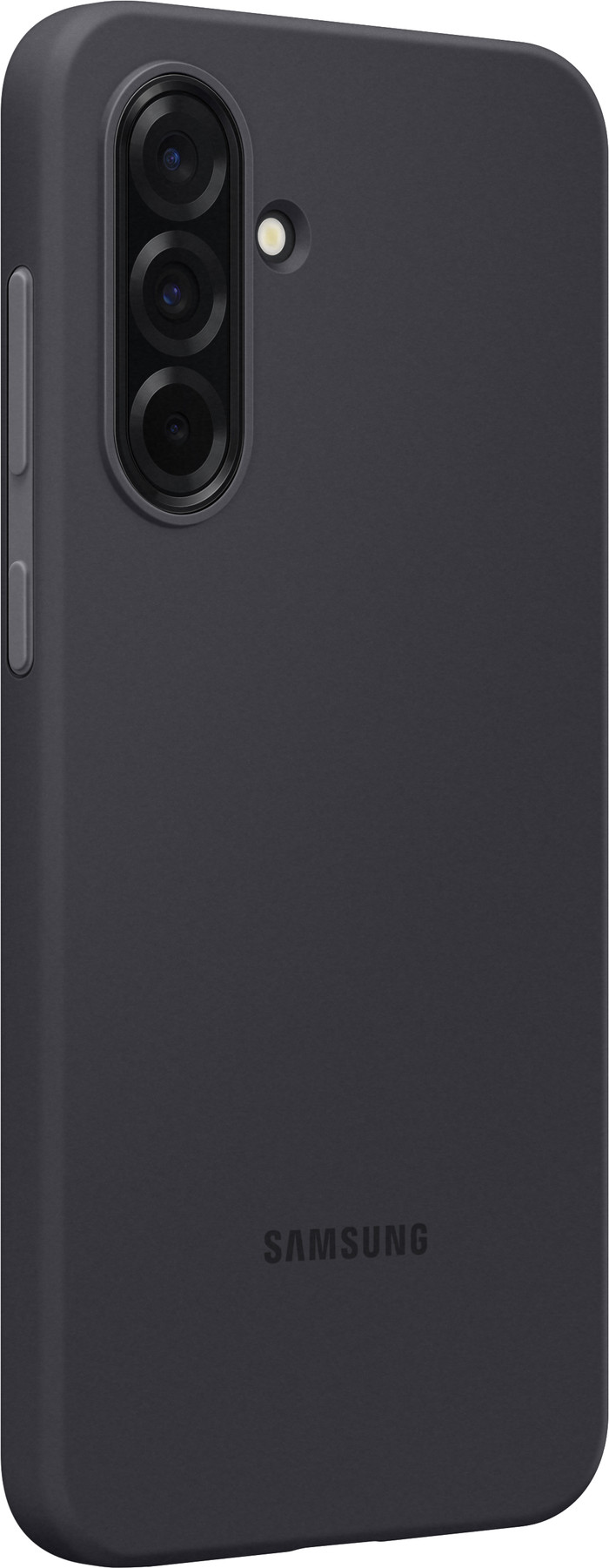 Samsung Galaxy A36 Backcover aus Silikon Schwarz rechte seite