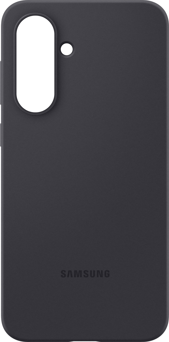 Samsung Galaxy A36 Backcover aus Silikon Schwarz rückseite