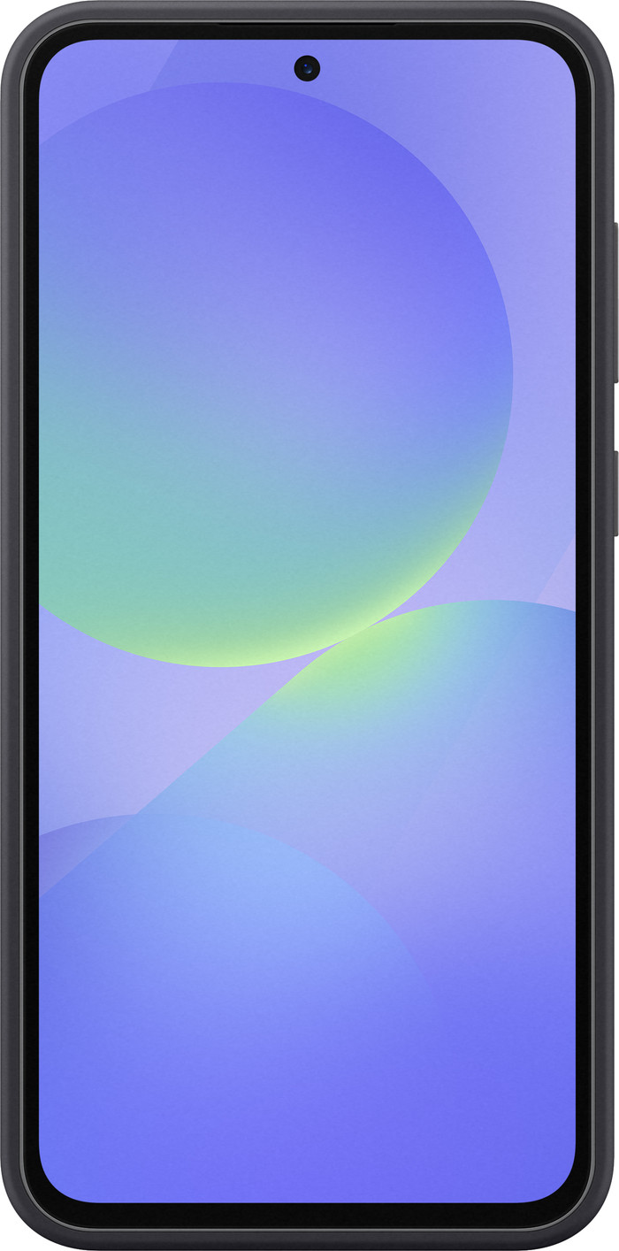 Samsung Galaxy A36 Backcover aus Silikon Schwarz vorne