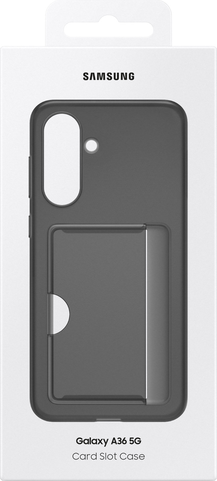 Samsung Galaxy A36 Card Slot Backcover Schwarz verpackung