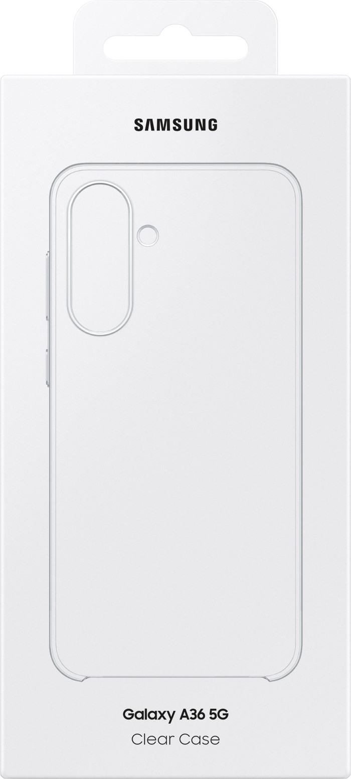 Samsung Galaxy A36 Soft Case Back Cover Transparent packaging