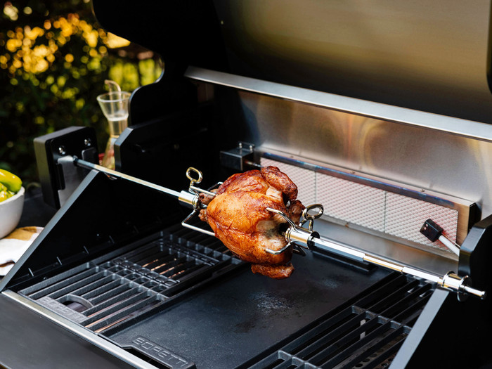 Boretti Drehspieß für Leonardo 2B, 3B und TOP produkt in gebrauch