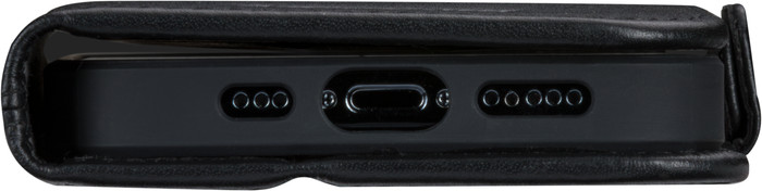 Dbramante1928 Copenhagen Slim iPhone 16e Book Case Leather Black bottom