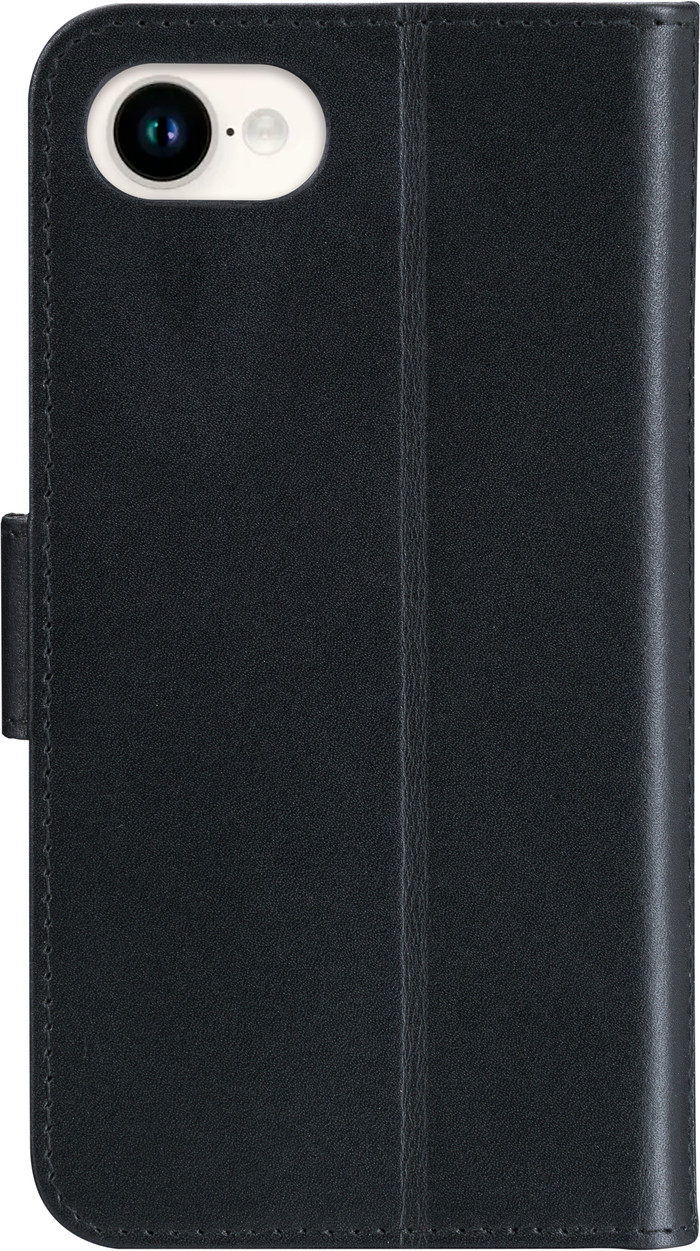 Dbramante1928 Copenhagen Slim iPhone 16e Book Case Leather Black back