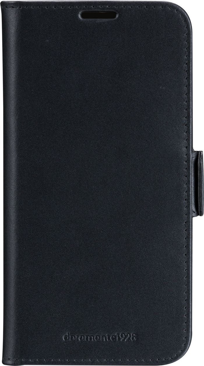 Dbramante1928 Copenhagen Slim iPhone 16e Book Case Leather Black front