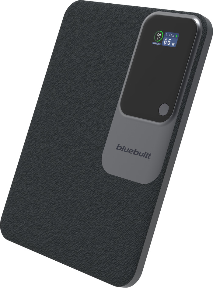 BlueBuilt Powerbank Ultra Slim 15.000 mAh mit Schnellladefunktion 65 Watt oberseite