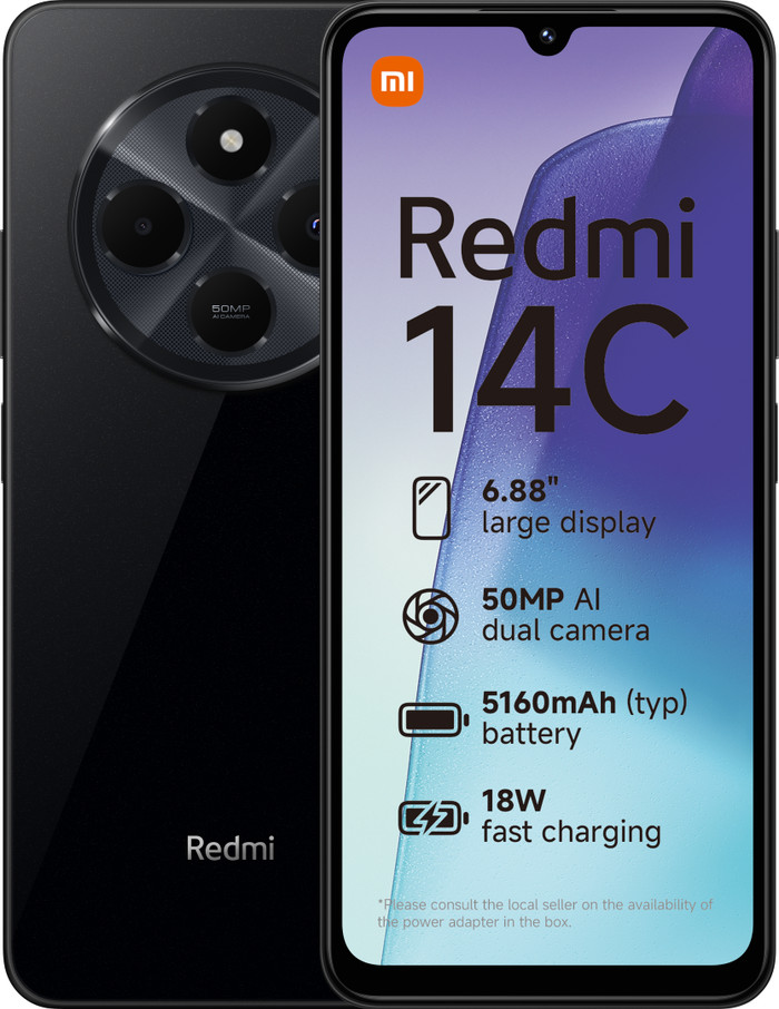 Redmi 14C 128GB Schwarz 4G Main Image