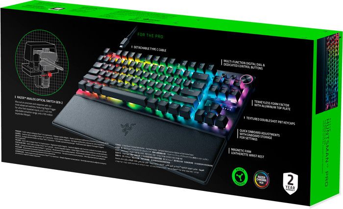 Razer Huntsman V3 Pro TKL Gaming Keyboard QWERTZ packaging