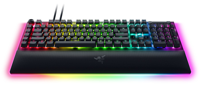 Razer BlackWidow V4 Pro Gaming Keyboard QWERTZ - Green Switch front