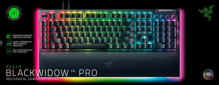 Razer BlackWidow V4 Pro Gaming Keyboard QWERTZ - Green Switch visual supplier