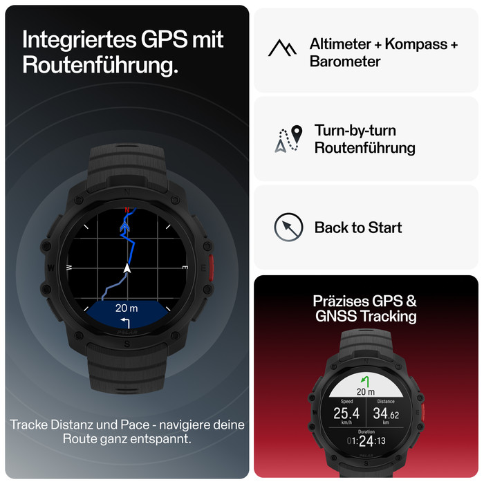 Polar Street X Schwarz 45 mm visueller lieferant