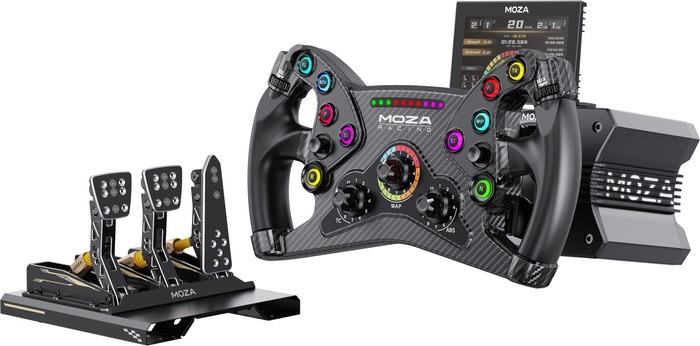 Moza KS Steering Wheel product in use