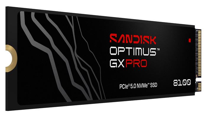 SANDISK Optimus GX PRO 8100 8TB PCIe 5.0 NVMe SSD vorne