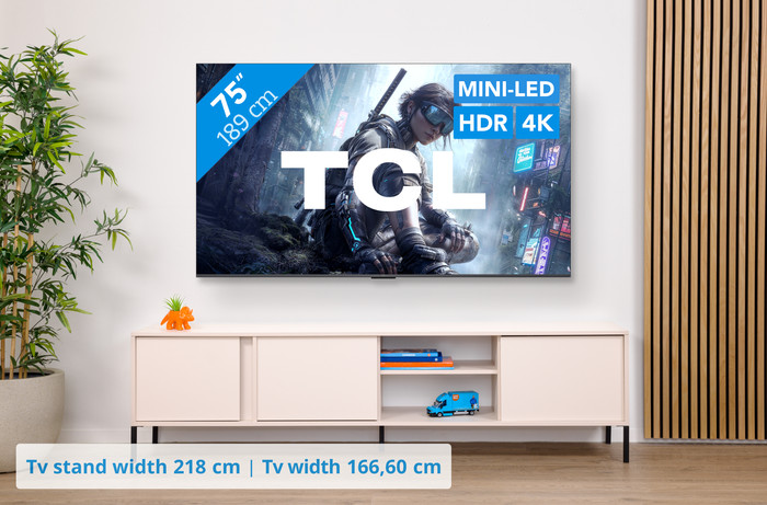 TCL QD Mini-LED 75 inches T8D (2026) visual Coolblue 1