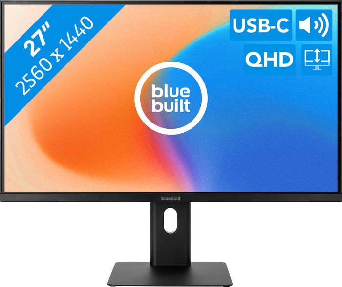 BlueBuilt 27 Zoll Quad-HD-Monitor mit USB-C Main Image