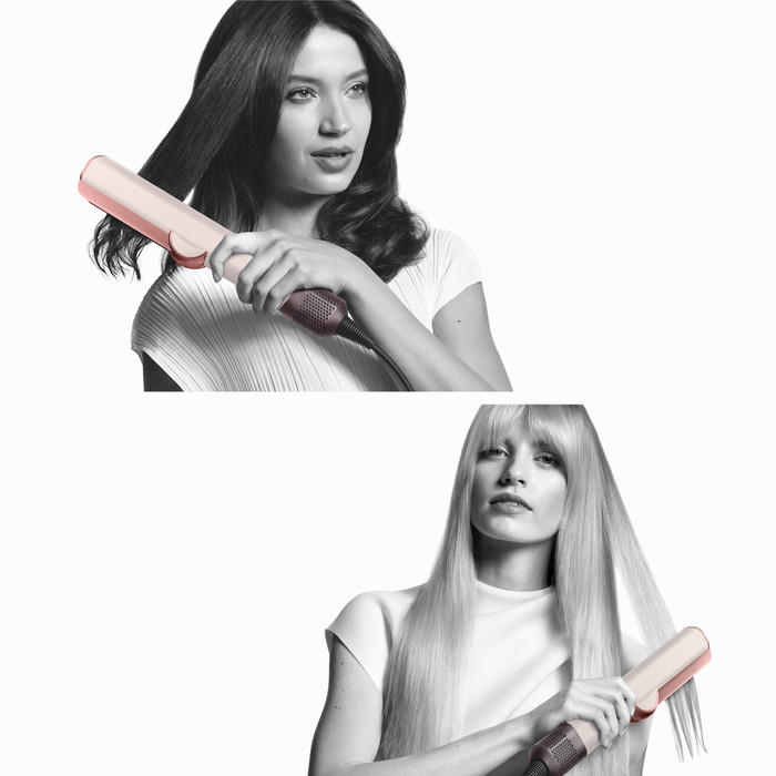 Dyson Airstrait Ceramic Pink/Roségold produkt in gebrauch