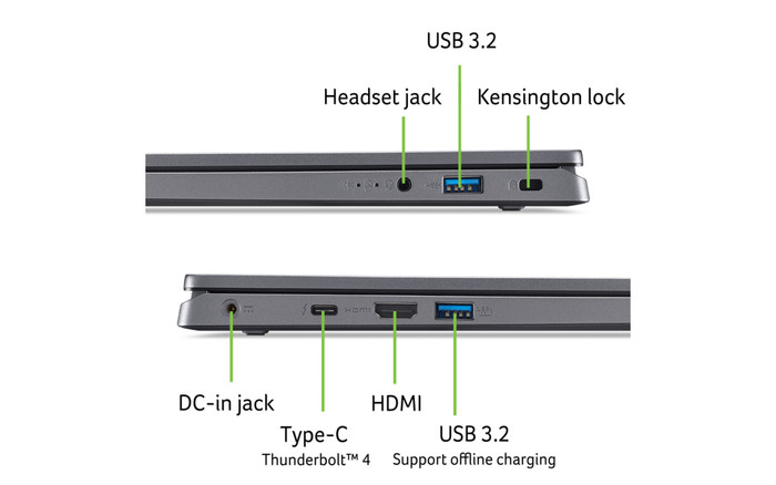 Acer Aspire 17 Pro A17-51M-71R1 QWERTY detail